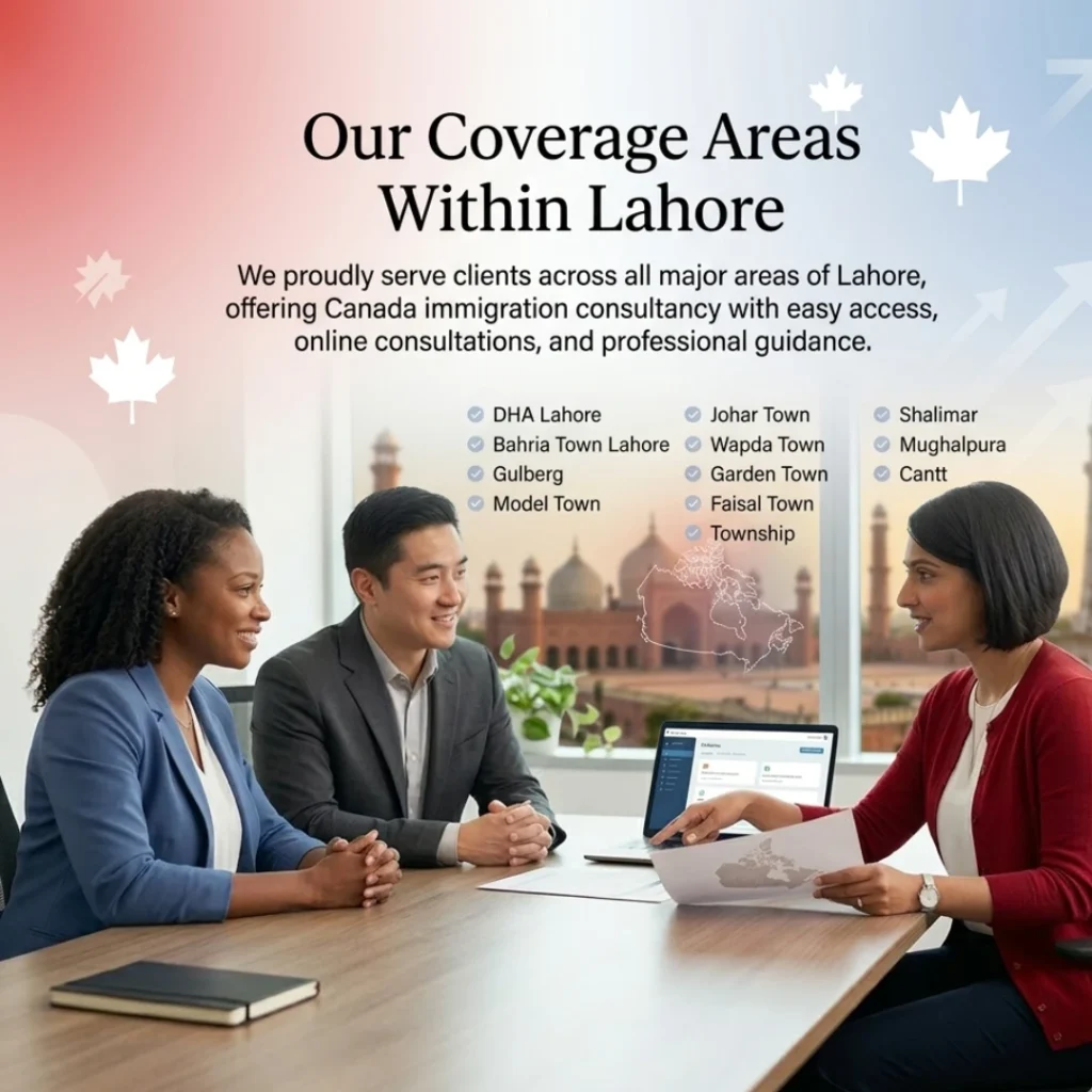 Our Coverage Areas Within Lahore